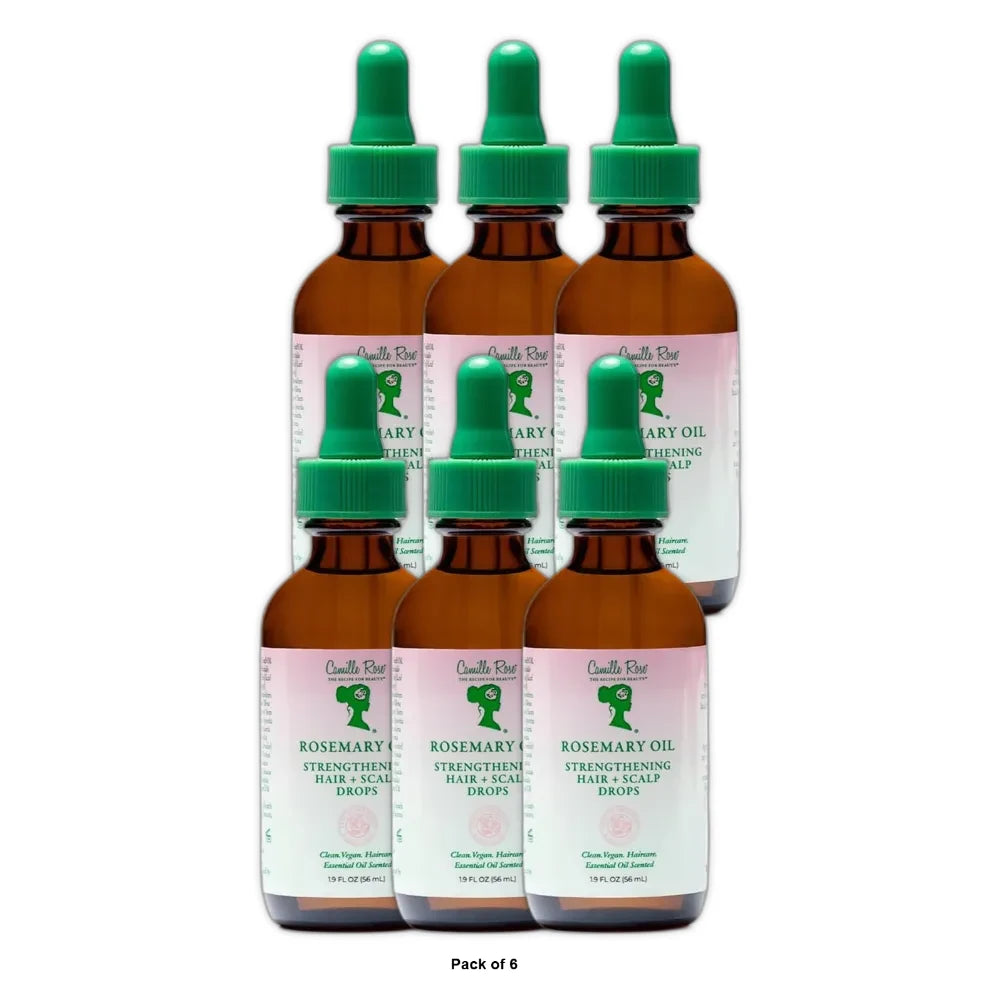 Camille Rose Rosemary Oil Strengthening Hair + Scalp Drops - 1.9 fl oz (Pack of 6)