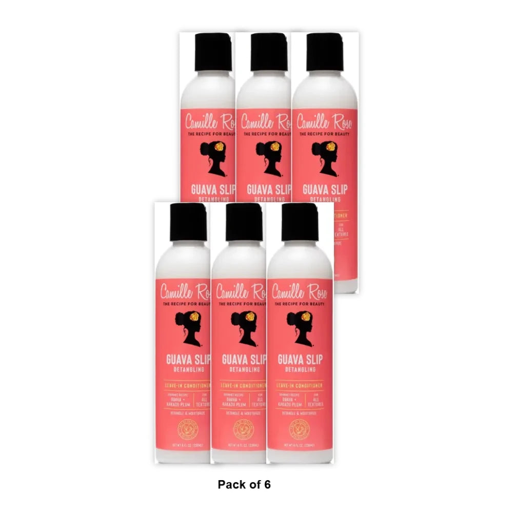 Camille Rose Guava Slip Detangling Leave-In Conditioner - 8 fl oz (Pack of 6)