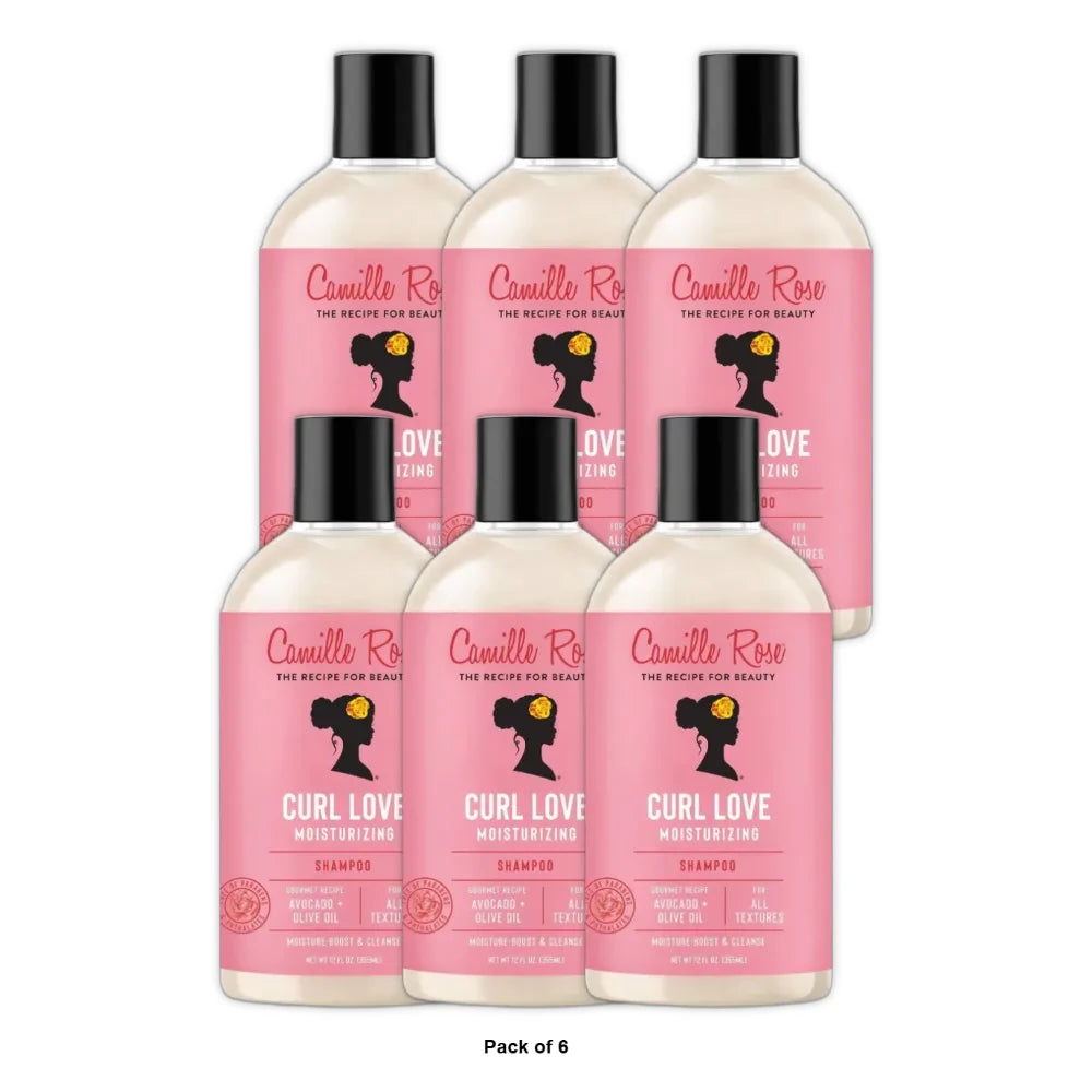 Camille Rose Curl Love Moisturizing Shampoo - 12 fl oz (Pack of 6)