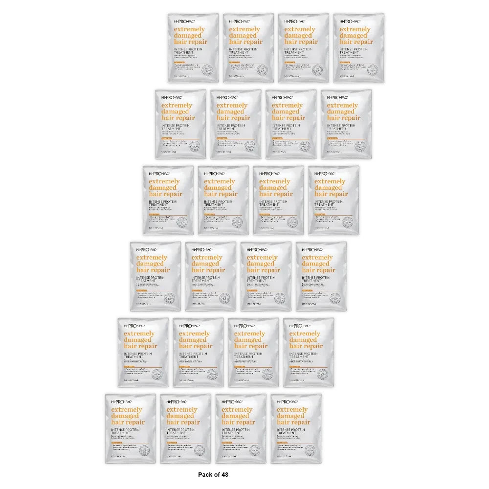 Hi-Pro-Pac Intense Protein Treatment to Repair Extremely Damaged Hair 1.75. Oz (Pack of 48)