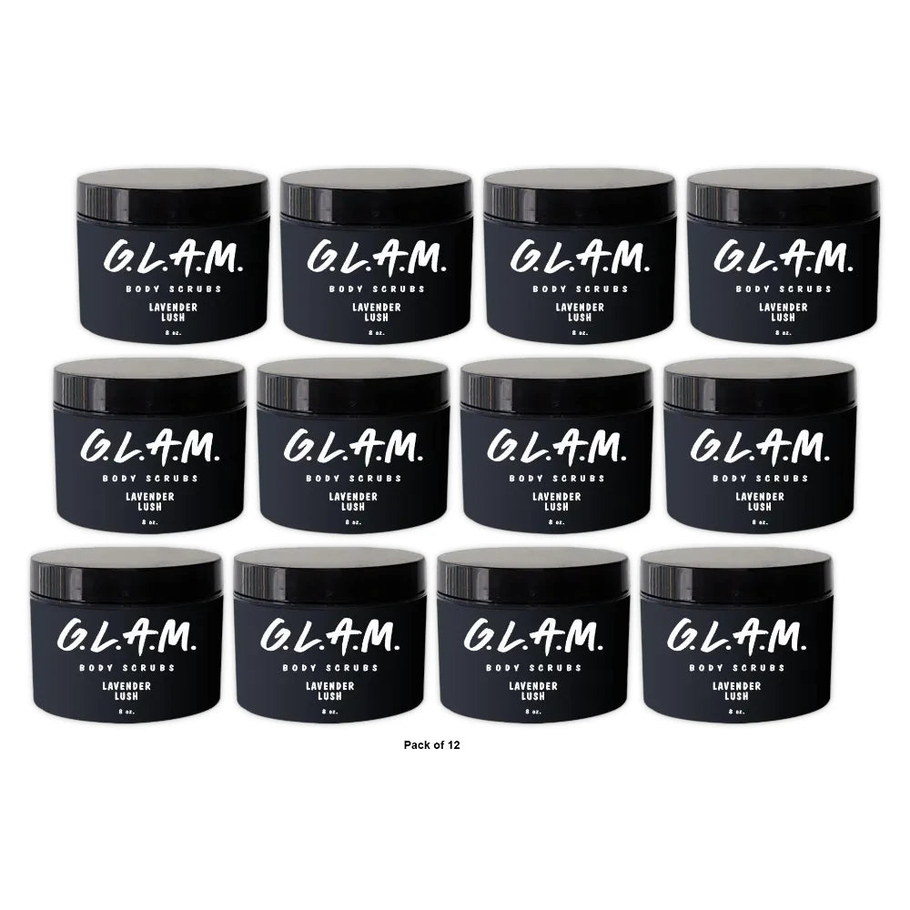 G.L.A.M. Lavender Lush Exfoliant 8 Oz (Pack of 12)