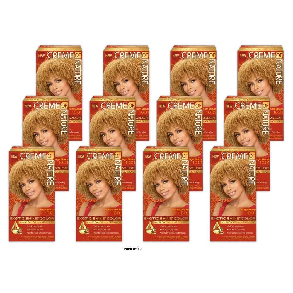 Creme of Nature Exotic Shine Color With Argan Oil Ginger Blonde 10.01, 1 ea (Pack of 12)