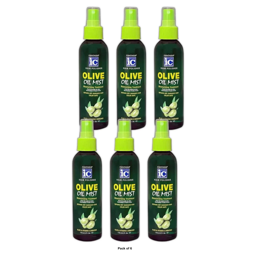 Fantasia Olive Oil Mist Moisturizing Treatment 6 Oz (Pack of 6)