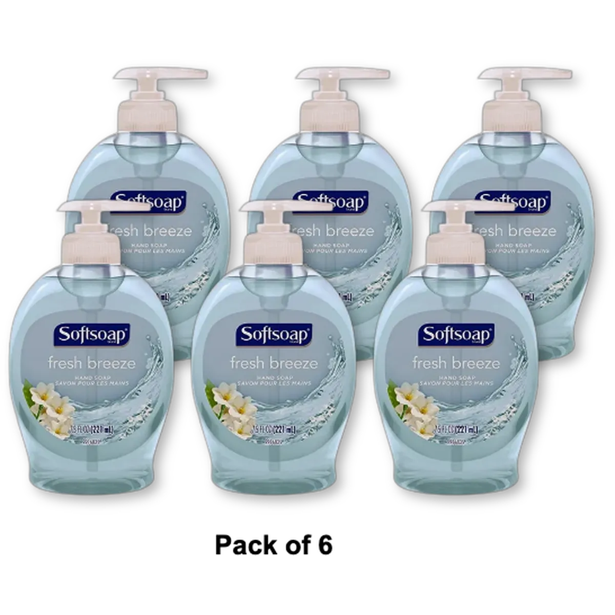 Softsoap Liquid Hand Soap Fresh Breeze 7.5Oz (Pack of 6)