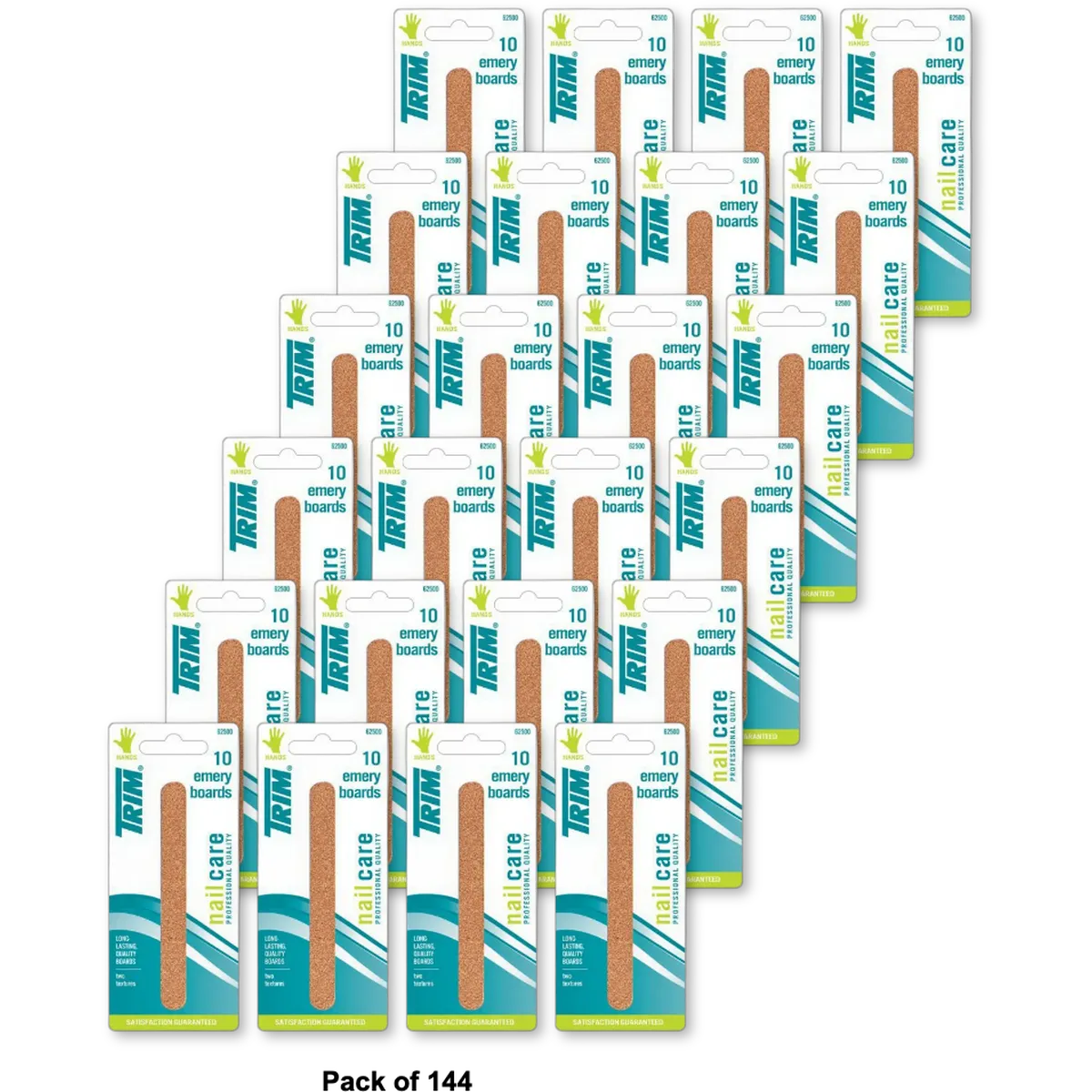 Trim Emery Boards Standard Length Nail Care 1Oz (Pack of 144)
