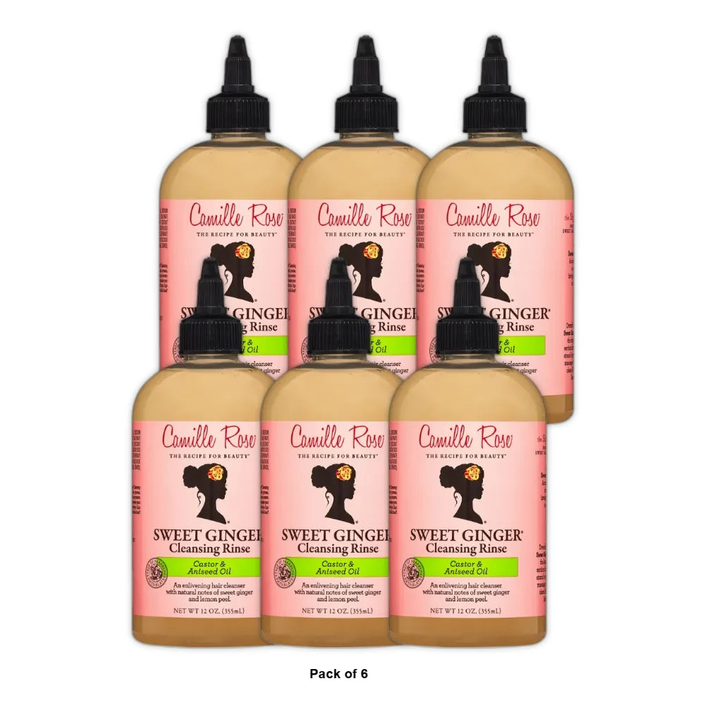 Camille Rose Sweet Ginger Cleansing Rinse, 12 Oz (Pack of 6)
