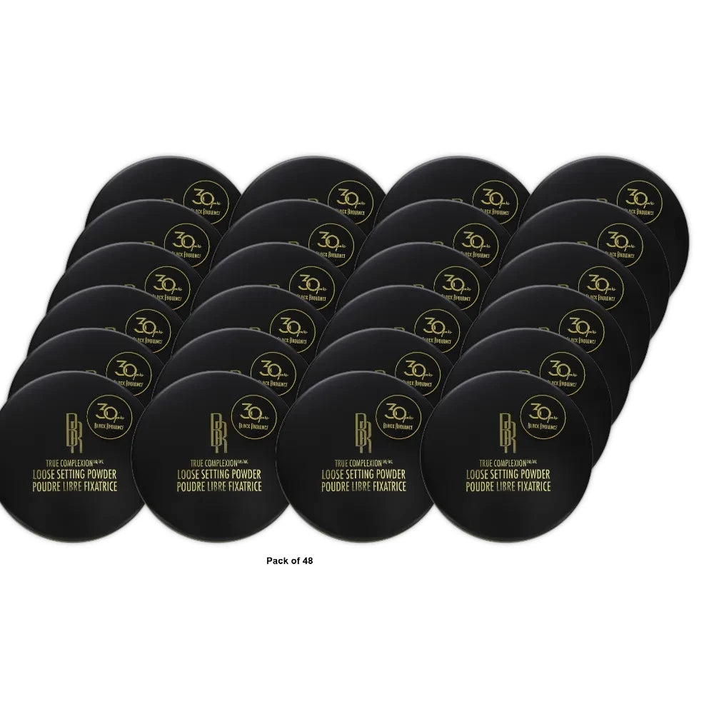 Black Radiance True Complexion Loose Setting Powder - Makeup Finishing Powder - 0.70oz (Pack of 48)