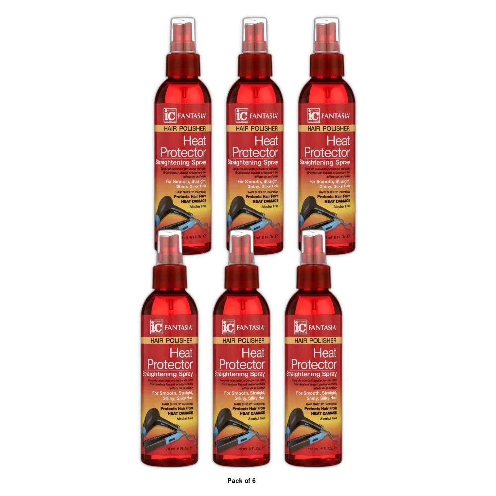 Fantasia Polisher Heat Protector Mist, Ounce .6 Oz (Pack of 6)