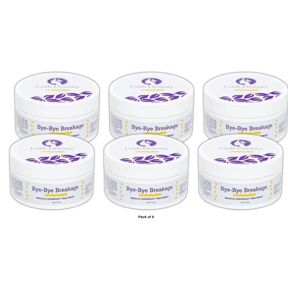 Curls Dynasty Bye-Bye Breakage Miracle Overnight Treatment 4 Oz (Pack of 6)