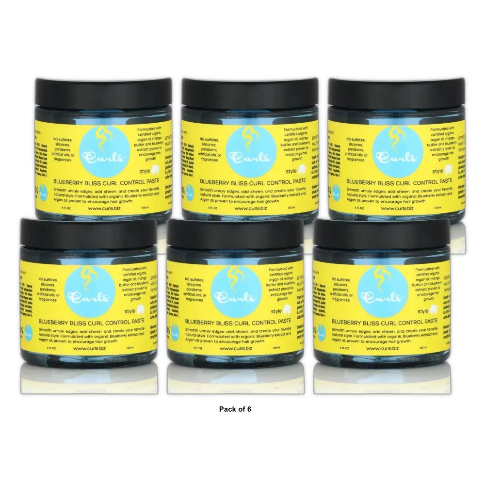 Curls Blueberry Curl Control Paste 4 Fl. Oz (Pack of 6)