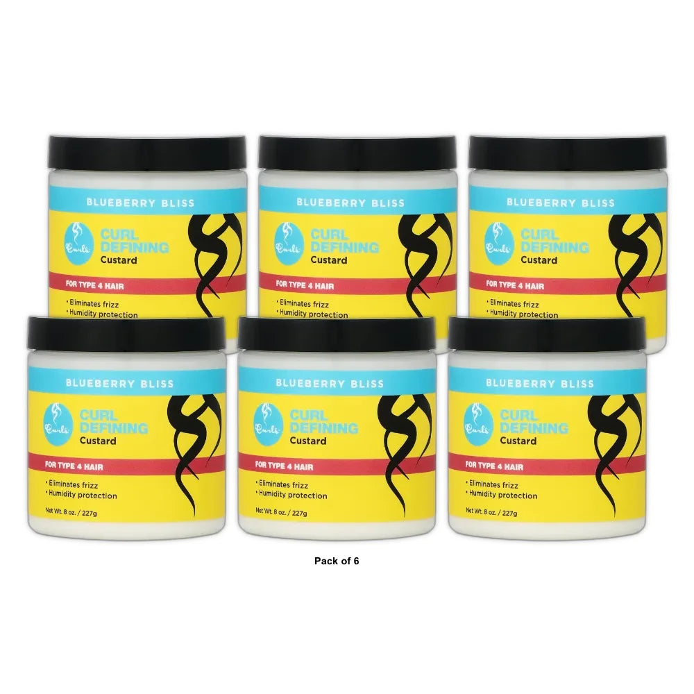 CURLS Blueberry Bliss Curl Defining Custard 8 Fl. Oz (Pack of 6)