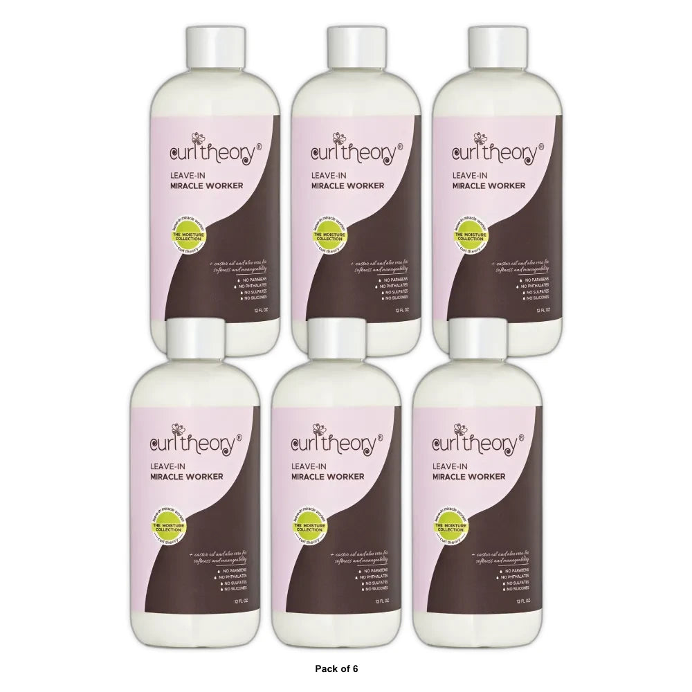 Curl Theory Leave-In Miracle Worker - 12 Fl. Oz (Pack of 6)