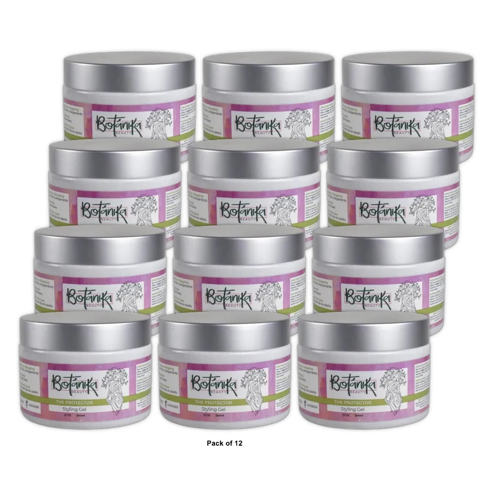 Botanika Beauty The Protector Shine Enhancing Hair Styling Gel with Lavender 12 Fl. Oz (Pack of 6)