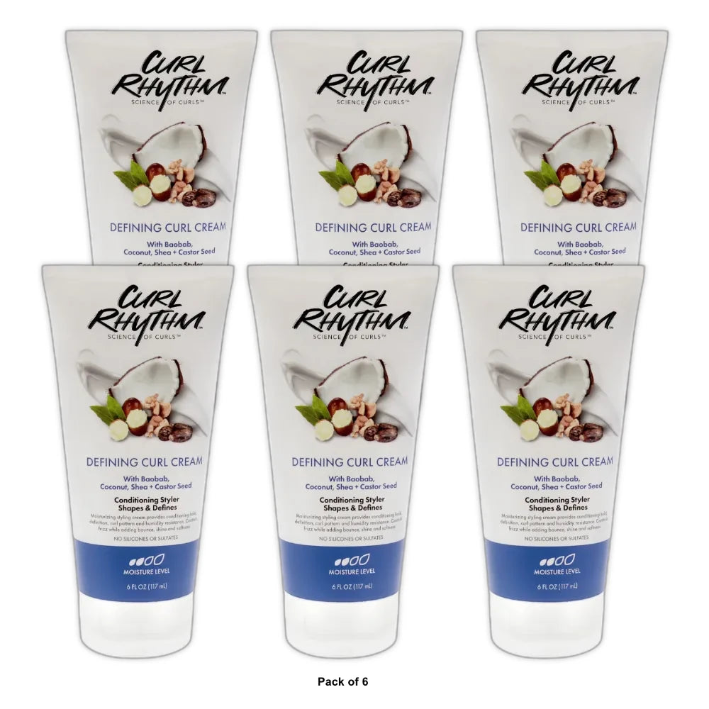 Curl Rhythm Defining Curl Cream, 6 Fl. Oz (Pack of 6)