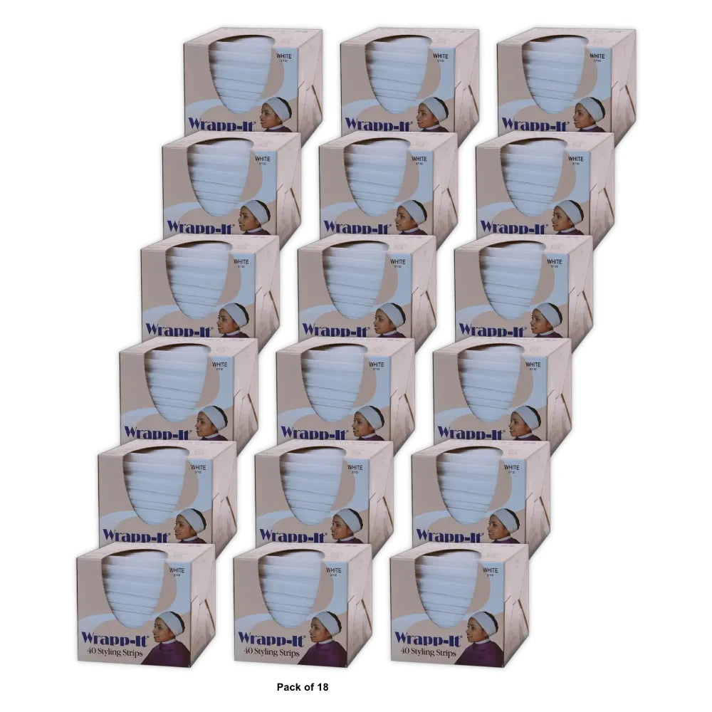 Graham Wrapp-It Styling Strips White 40 ea (Pack of 18)