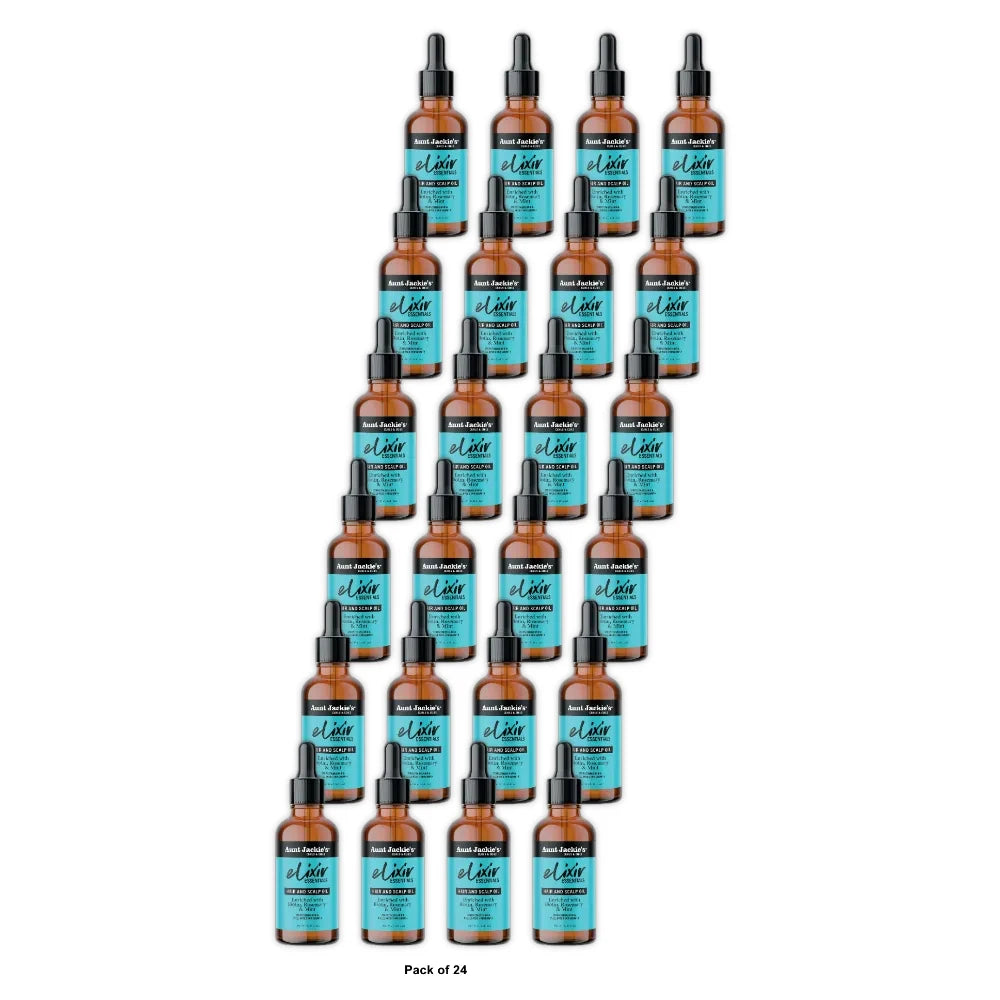 Aunt Jackie s Curls & Coils Elixir Essentials Biotin Rosemary & Mint Hair and S 2. Oz (Pack of 24)