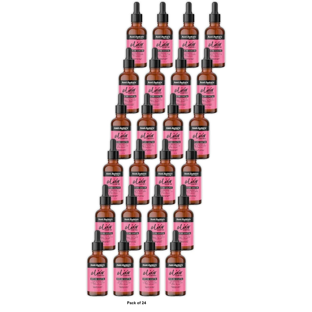 Aunt Jackie s Elixir Essentials Hair & Scalp Oil Collagen Tea Tree Oil & Eucal 2. Oz (Pack of 24)