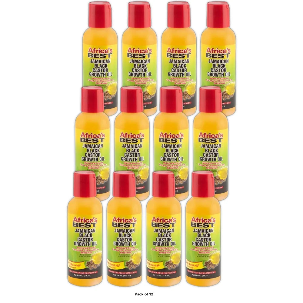 Africa s Best - Jamaican Black Castor Growth Oil 4. Oz (Pack of 12)