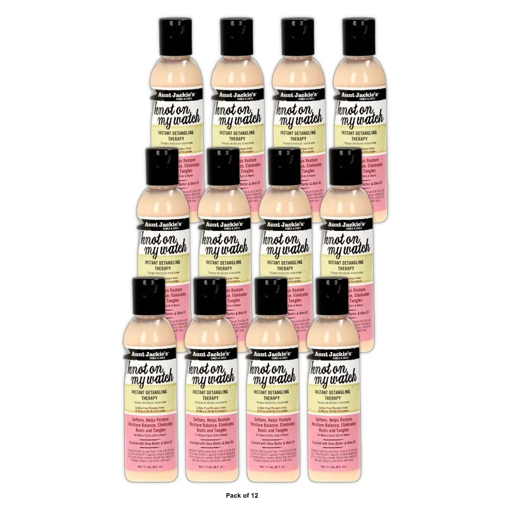 Aunt Jackie s Knot on My Watch Instant Detangling Therapy 6.0 FL OZ (Pack of 12)