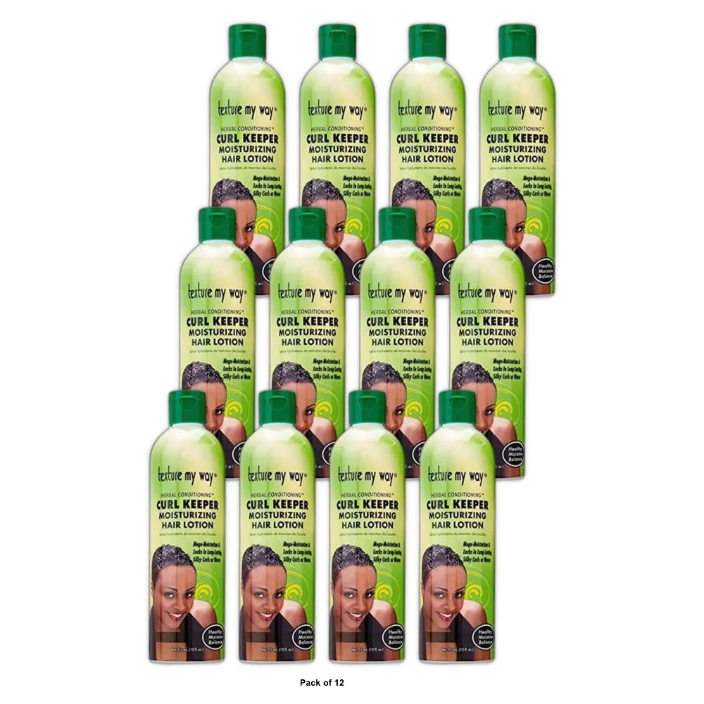 Texture My Way Curl Keeper Moisturizing Hair Lotion (Pack of 12)