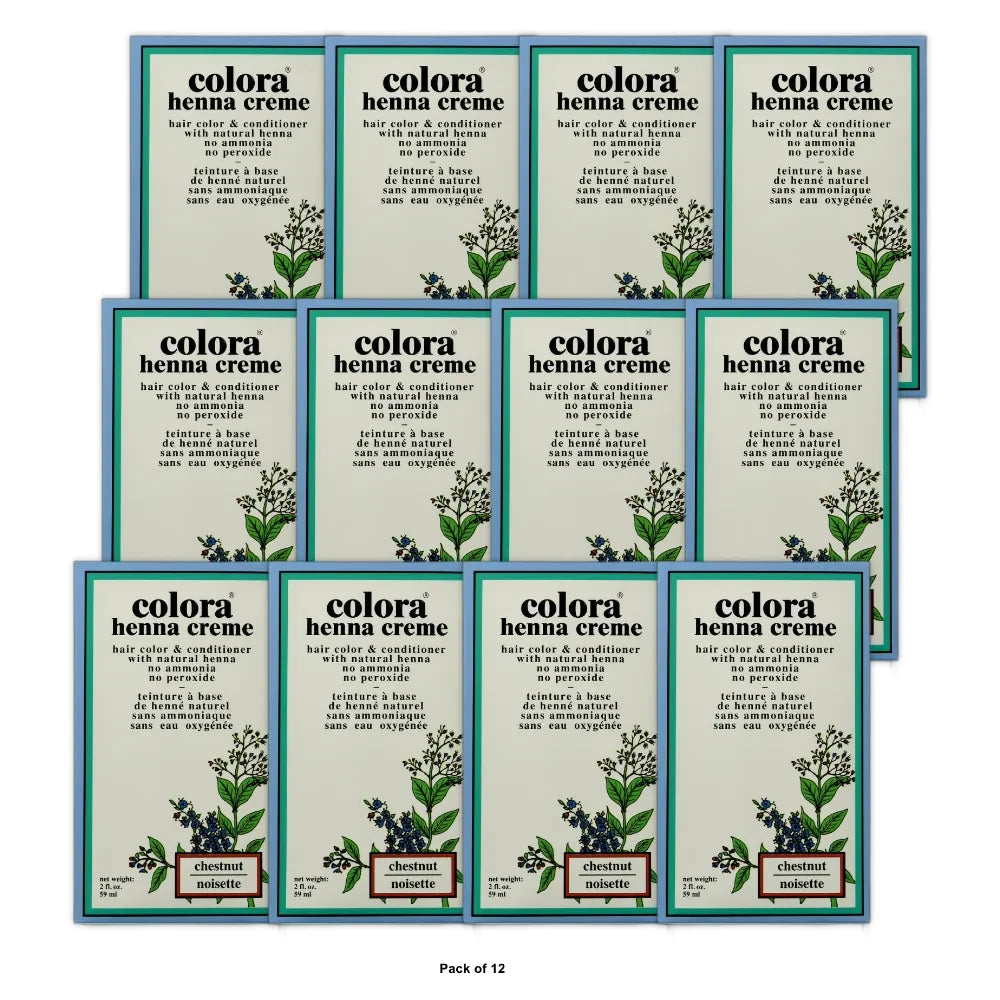 Colora Henna Creme Hair Color Chestnut 2 oz (Pack of 12)