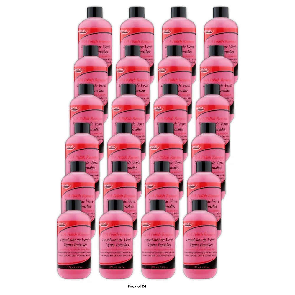 Super Nail Non-Abrasive Polish Remover 8 oz (Pack of 24)