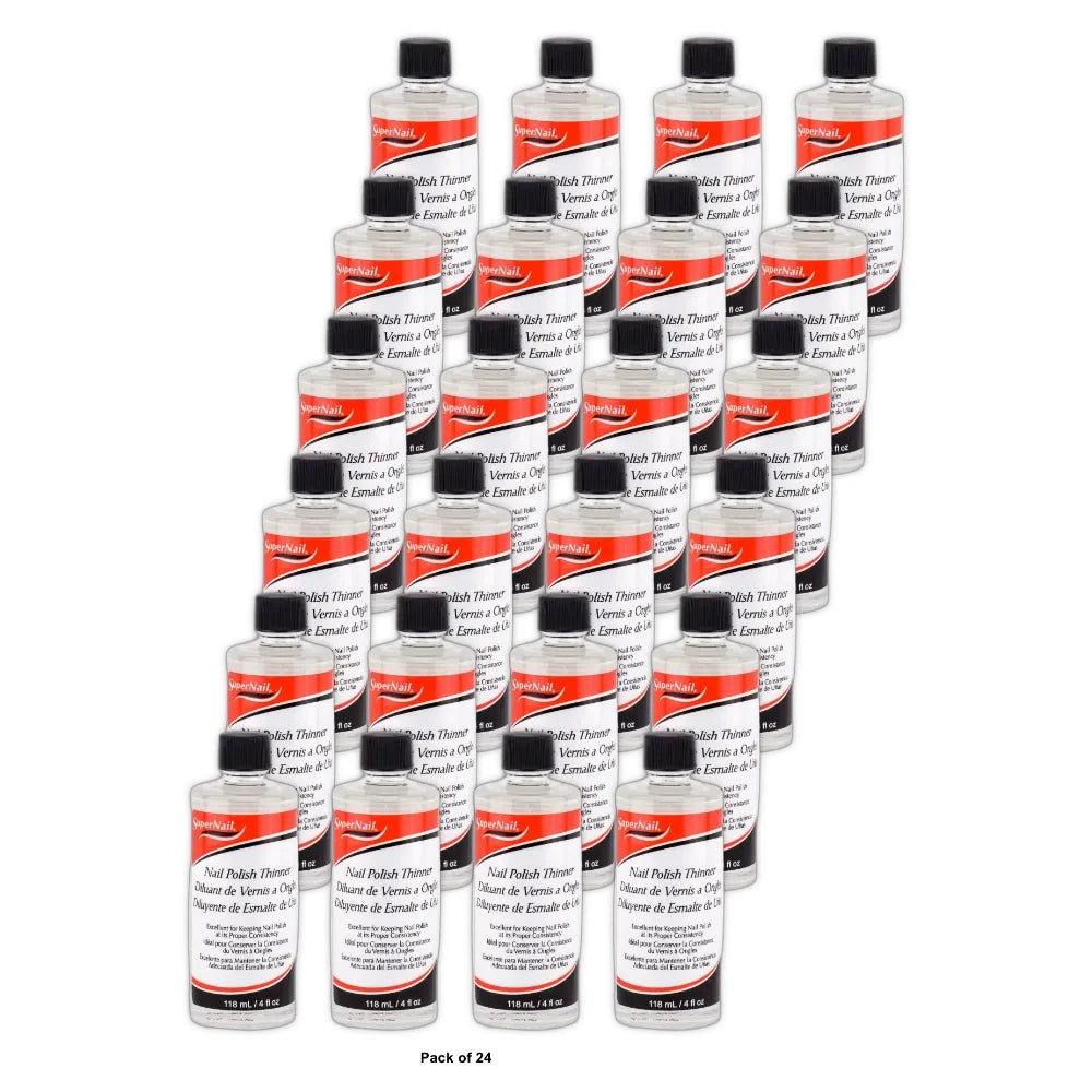 SuperNail Nail Polish Thinner 4 Oz (Pack of 24)