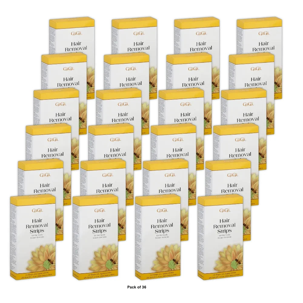 American International GiGi Hair Removal Strips 12 ea 1. Oz (Pack of 36)