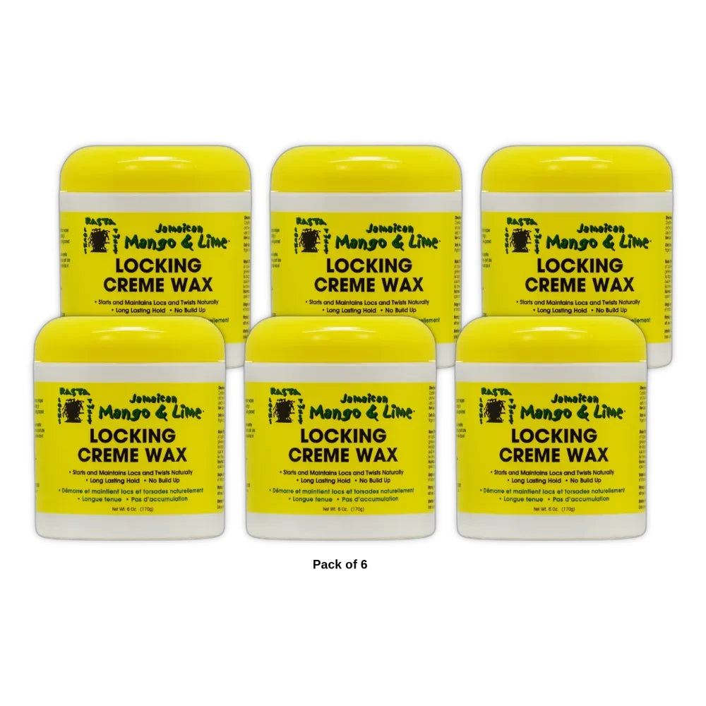 Rasta Locks & Twist Jamaican Mango & Lime Resistant Formula Locking Gel 6 Oz (Pack of 6)