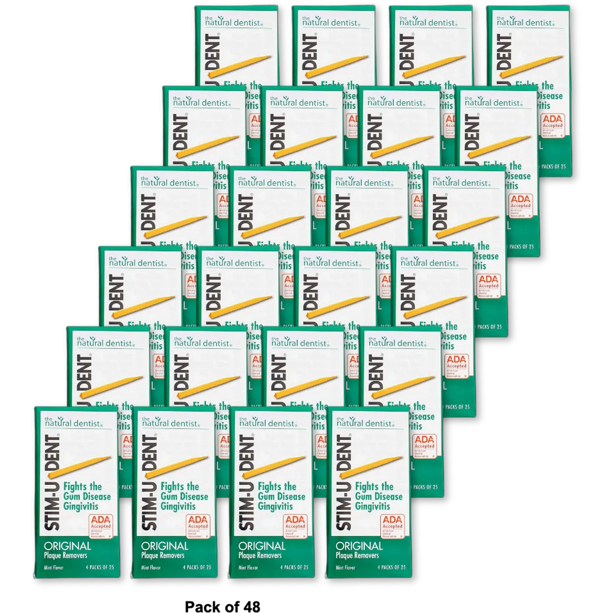 Stim-U-Dent Plaque Removers Mint Flavor0.8oz (Pack of 48)
