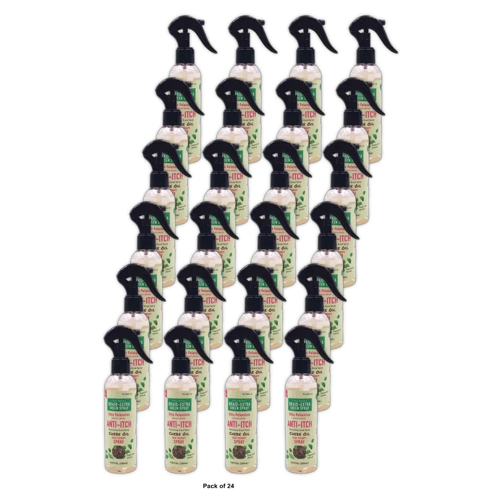 Dr.Girls Ultra Relaxation Anti-Itch Braid Extra Sheen Spray 6.8oz/ 200ml (Pack of 24)