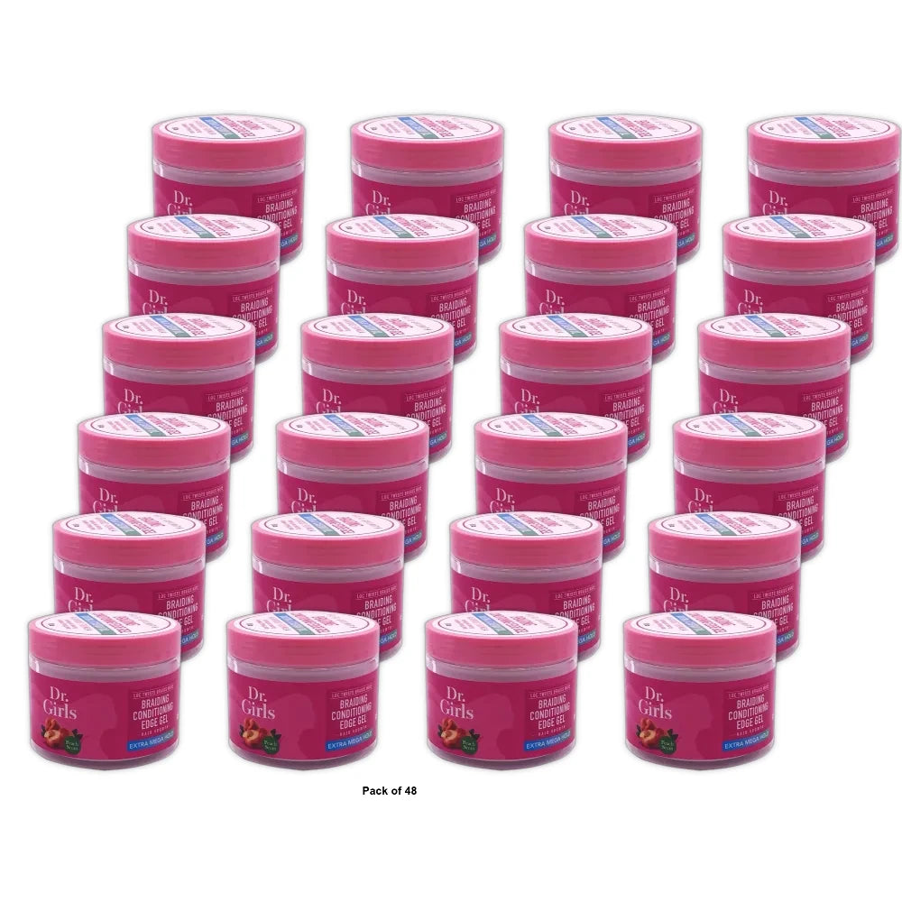 Dr.Girls Rice Water Braiding Gel Collection 9.8 Oz (Pack of 48)