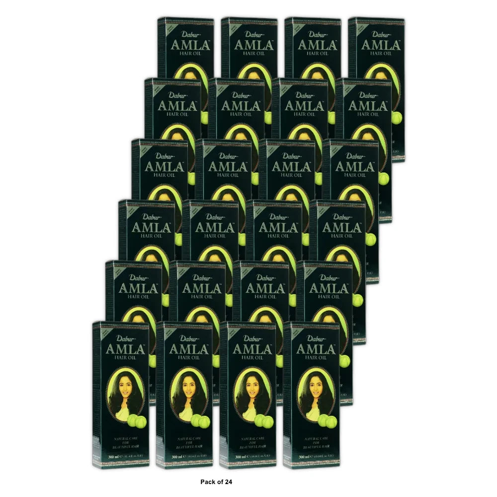 Dabur Vatika Amla Hair Oil, 10.14 Fl. Oz (Pack of 24)