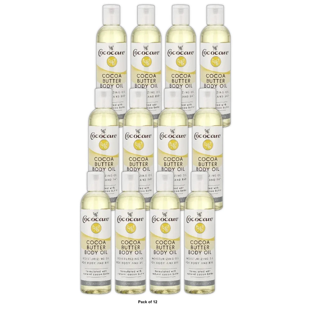 Cococare Cocoa Butter Body Oil, Fluid Ounce (Pack of 24) 8.5. Oz