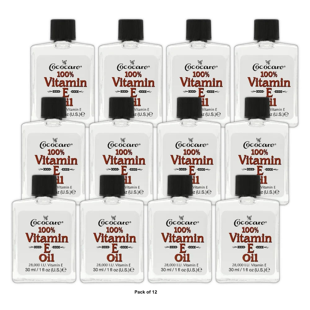Cococare 100% Vitamin E Oil 1 fl oz (30 ml) (Pack of 12)