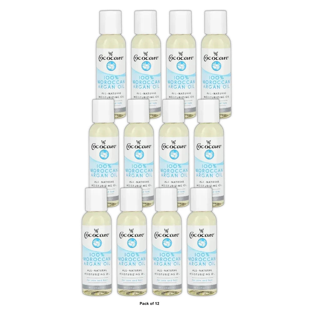 Cococare 100% Natural Moroccan Argan Oil 2 fl oz Liq (Pack of 12)