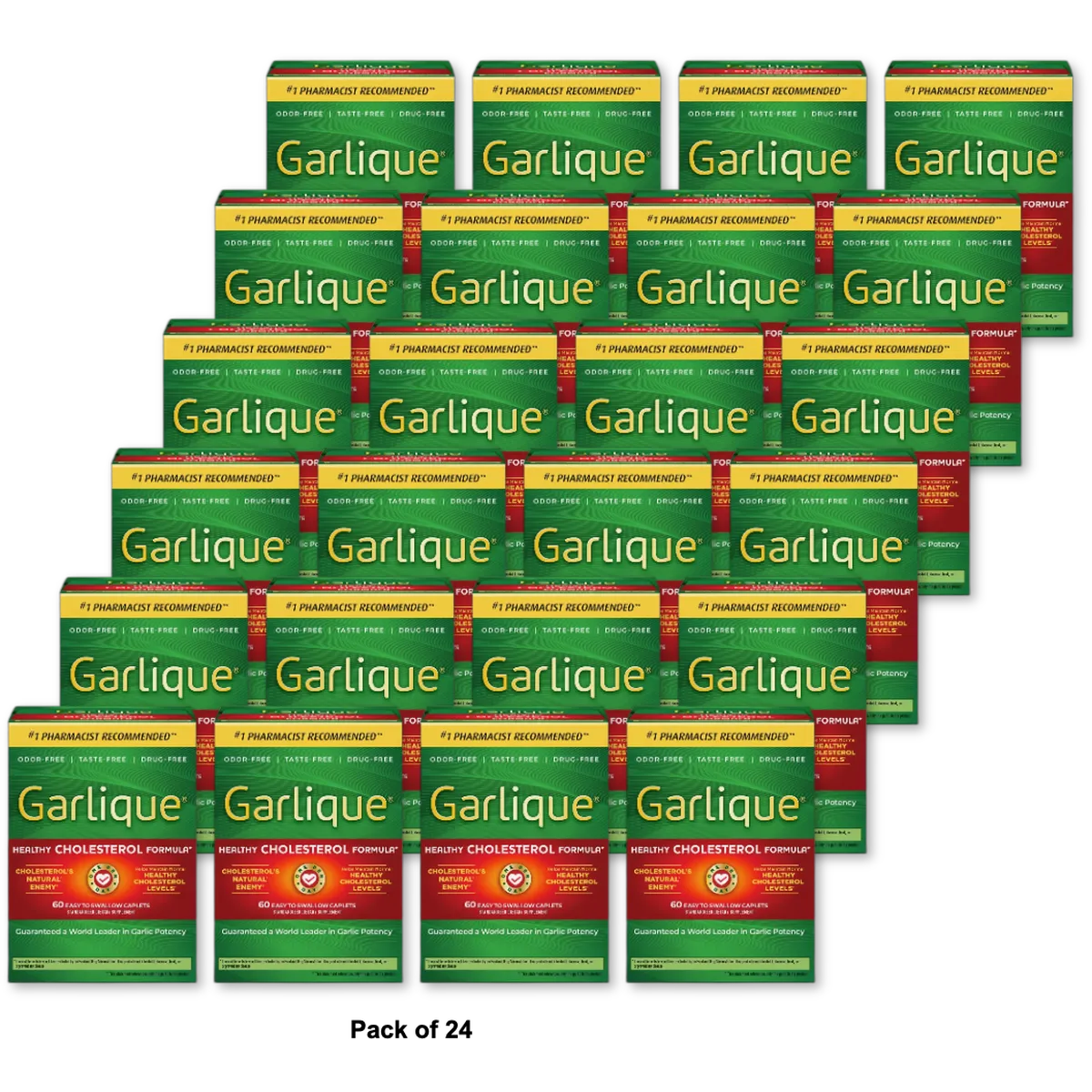 Garlique Supplement Caplets by Garlique 0.8oz (Pack of 24)