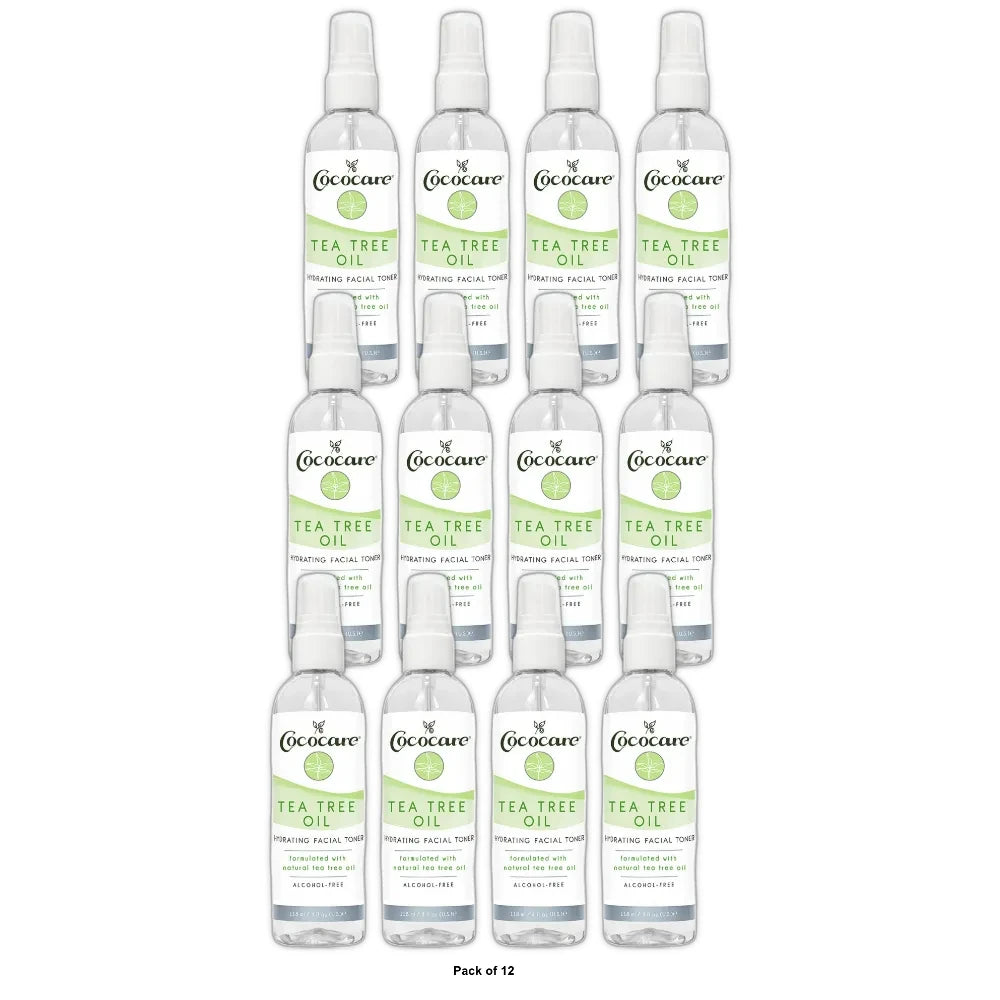 Cococare HG2783033 4 fl oz Hydrating Ttree Oil Facial Toner (Pack of 12)