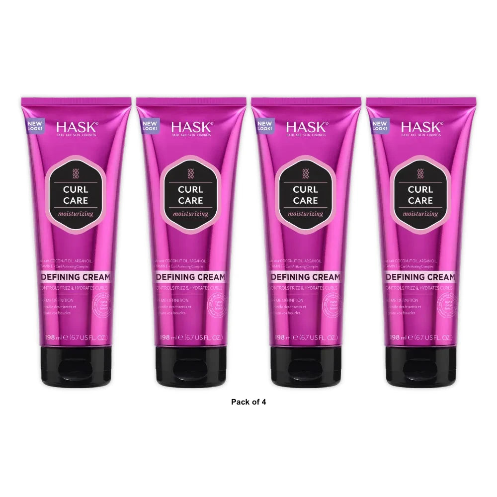Hask Curl Care Curl Defining Cream - 6.7 fl oz (Pack of 4)