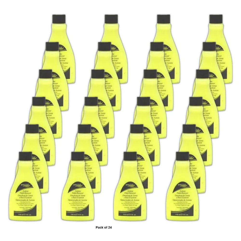 SuperNail - Acetone Polish Remover Regular 4. Oz (Pack of 24)