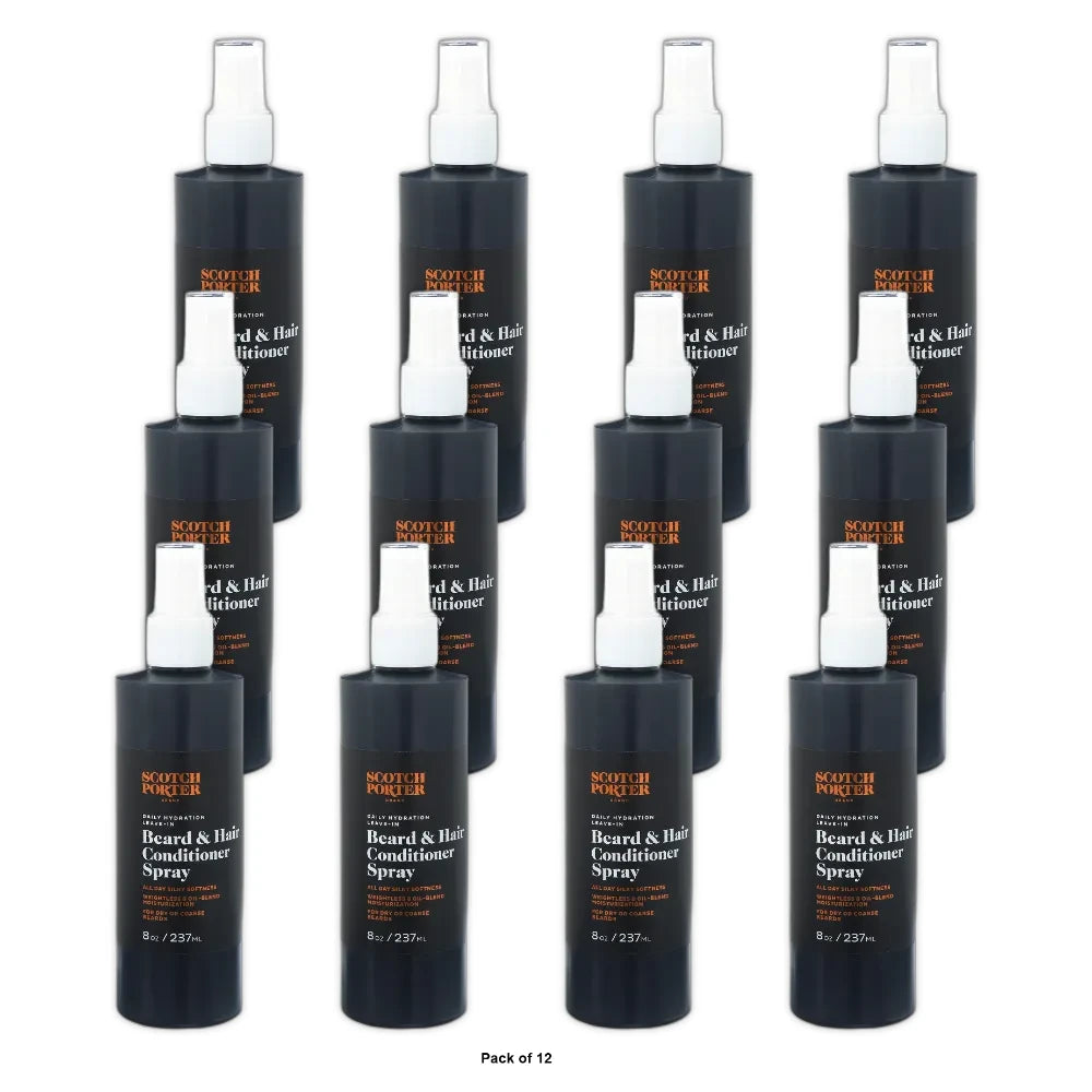 Scotch Porter Leave In Beard Conditioner Spray – 8 fl oz (Pack of 12)