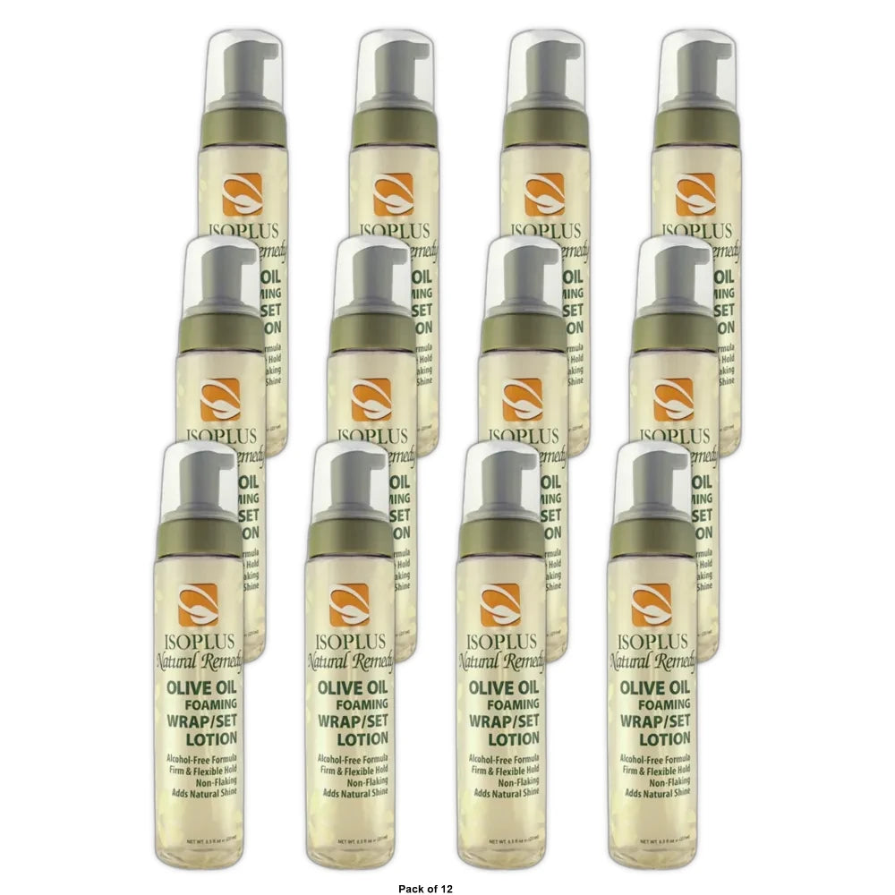 Isoplus Natural Remedy Olive Oil Foaming Lotion 8.5. Oz (Pack of 12)