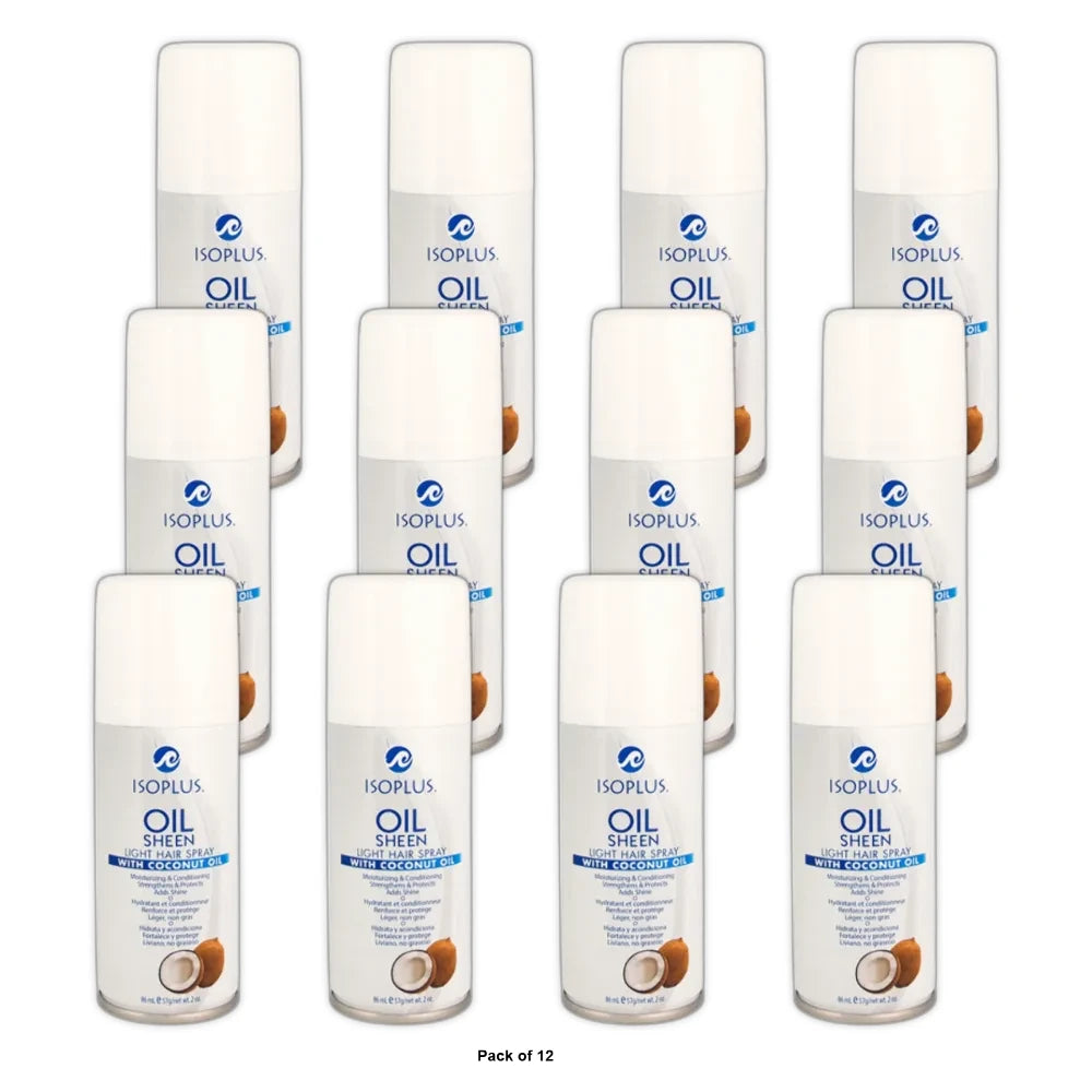 Isoplus Oil Sheen Light Spray Coconut Oil 2 oz Pack of 3