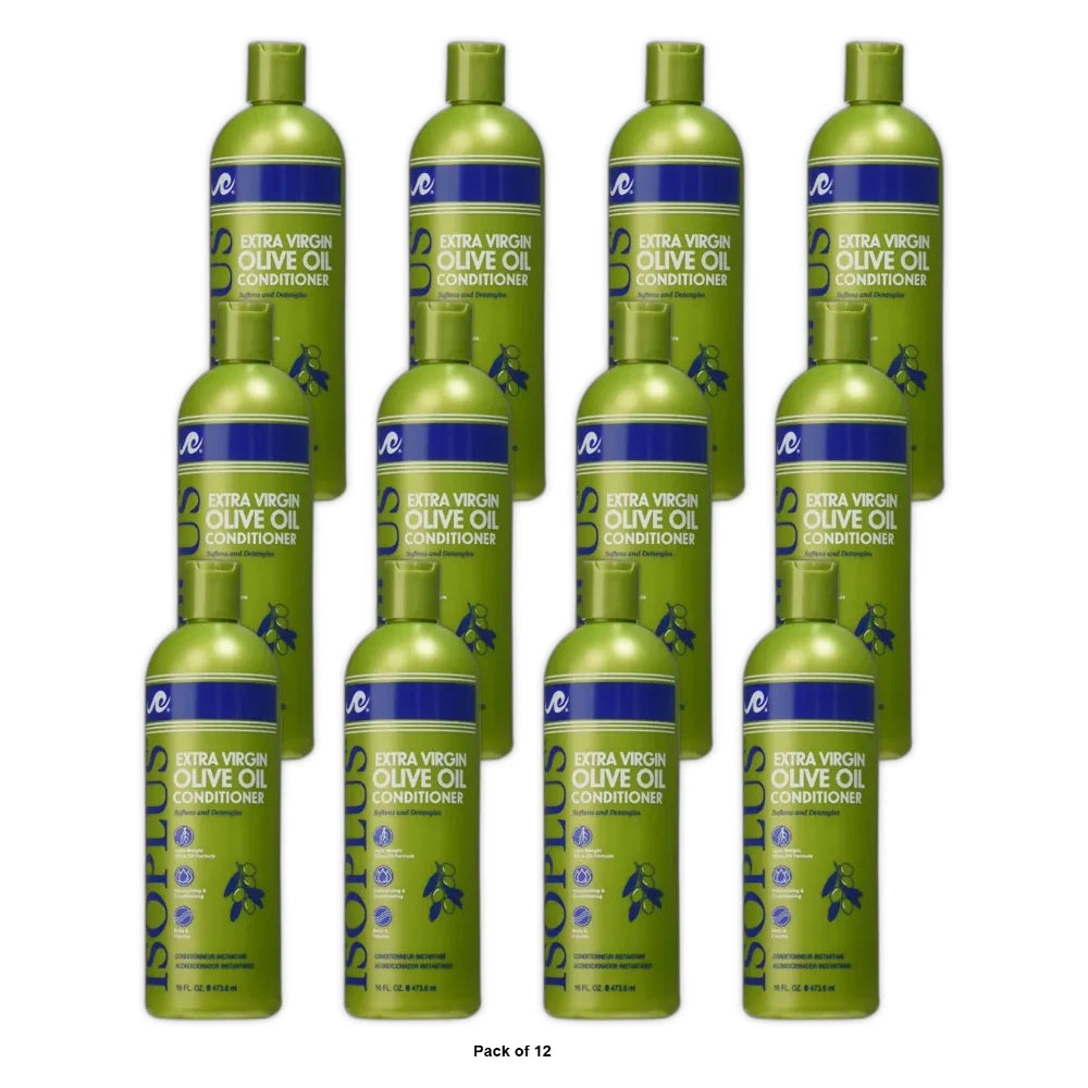 Isoplus Extra Virgin Olive Oil Conditioner - 16 oz (Pack of 12)