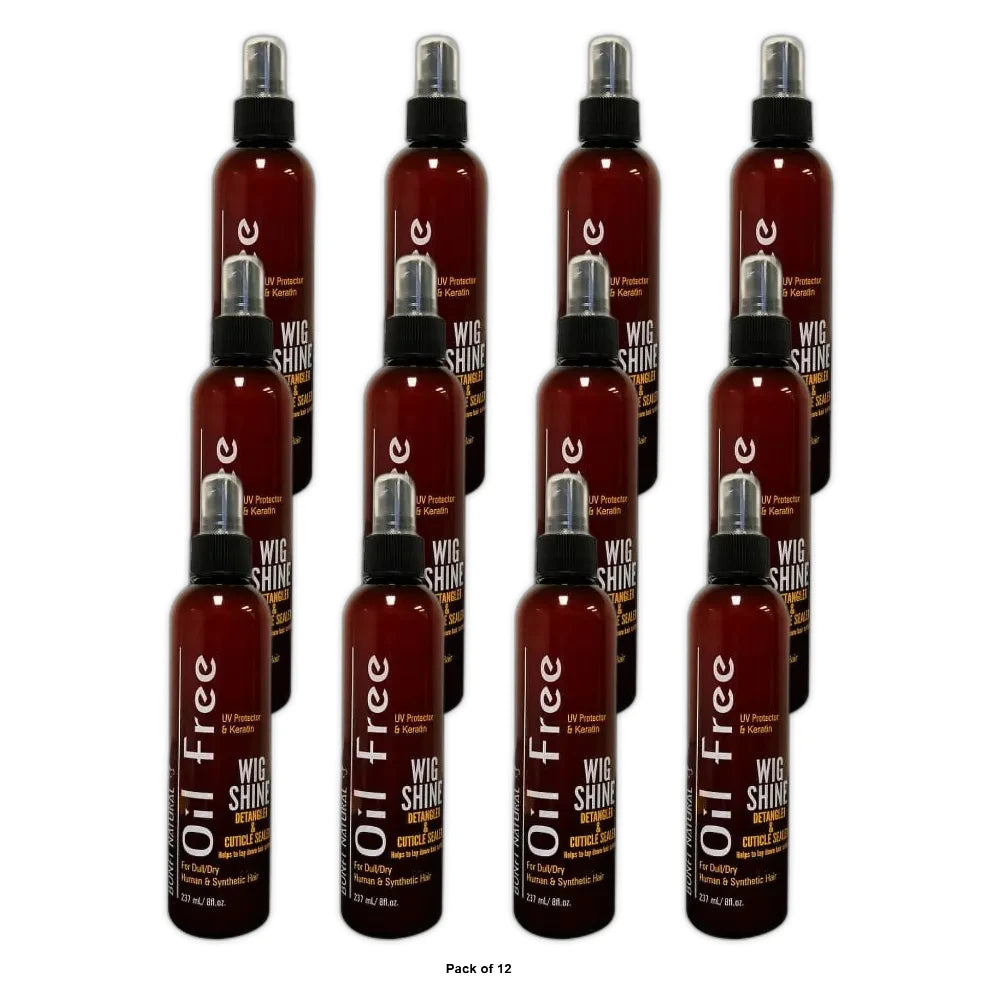 Bonfi Natural Bonfi Oilwig Shine Detangler & Cuticle Sealer 8. Oz (Pack of 12)