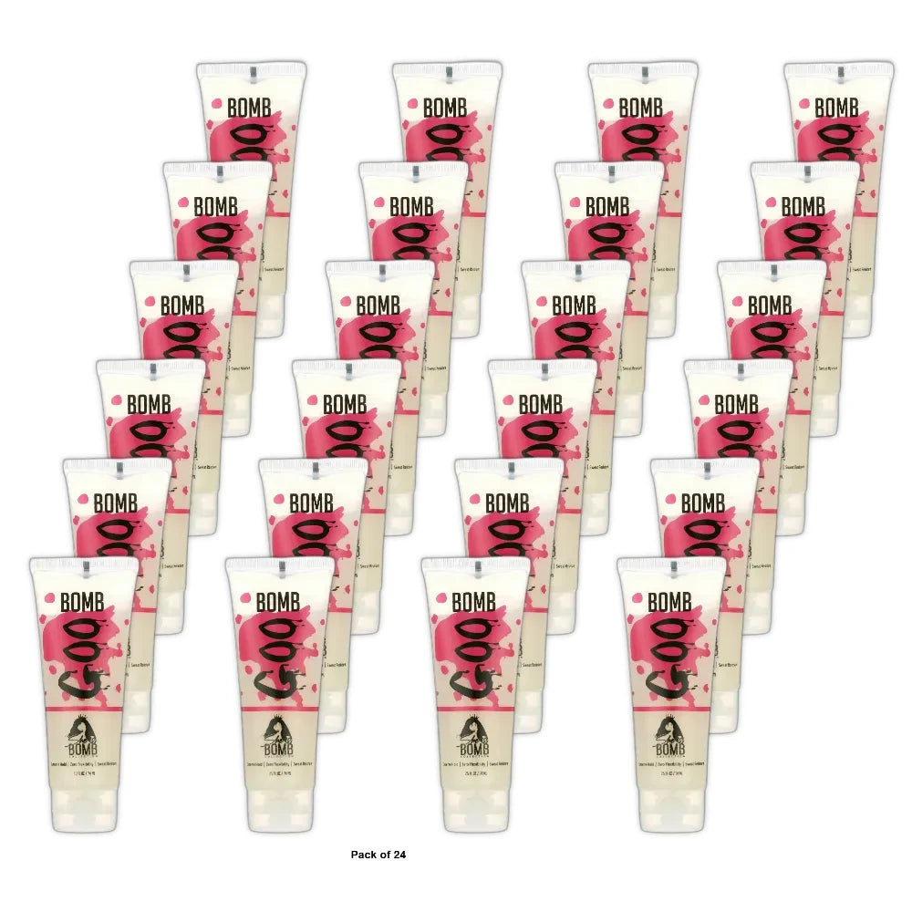 She Is Bomb Bomb Goo Gel Hair Gel 2.5 fl oz Frizz Control All Hair Types (Pack of 24)