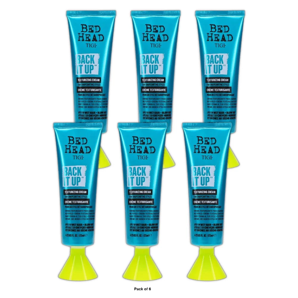 TIGI Bed Head Back It Up Texturizing Cream - 4.23 fl oz (Pack of 6)