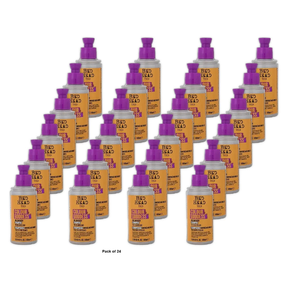 TIGI Bed Head COLOUR GODDESS SHAMPOO FOR COLORED HAIR 3.38 fl oz (Pack of 24)