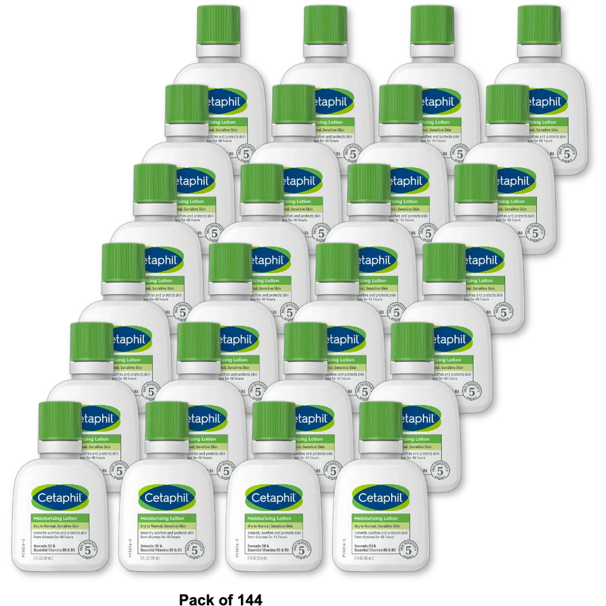 Cetaphil Moisturizing Lotion for Sensitive Skin 2Oz (Pack of 144)