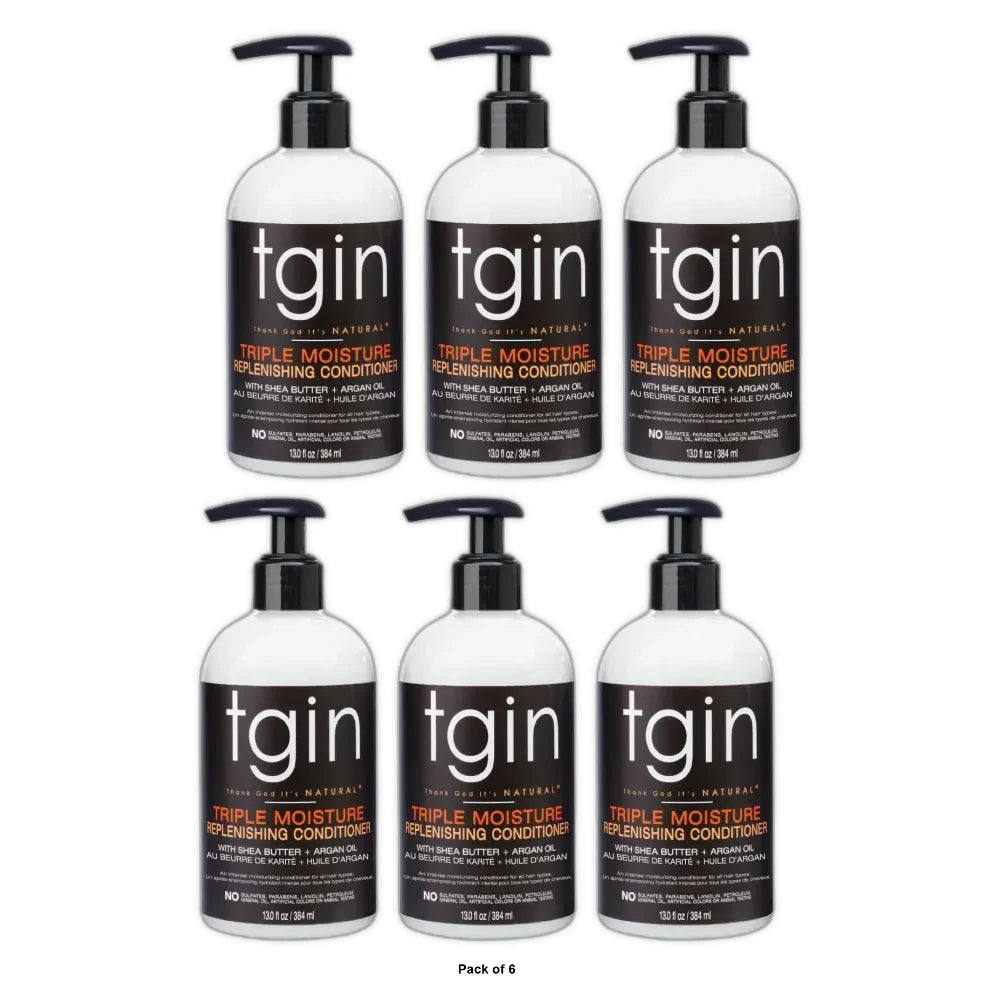 Thank God It s Natural (tgin) Triple Moisture Replenishing Conditioner for Natur 13. Oz (Pack of 6)